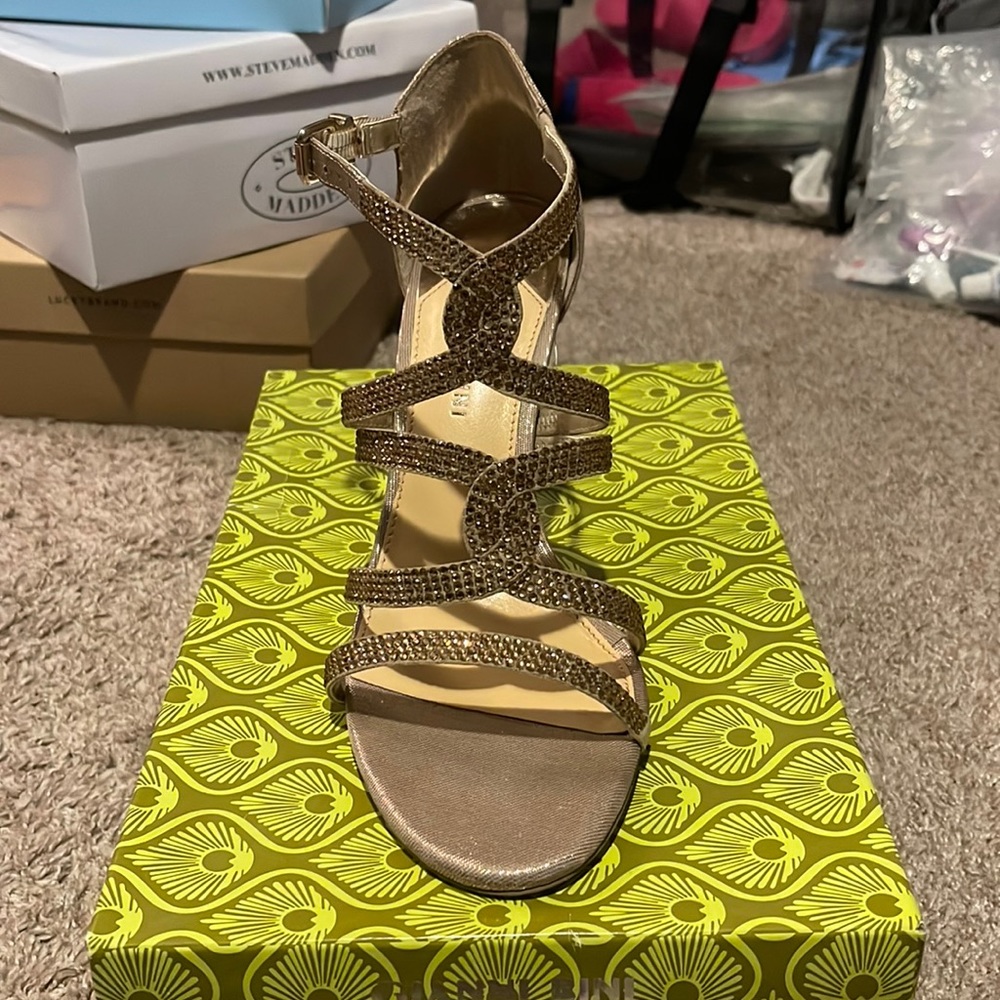 Gold Fusion Jeweled Heel